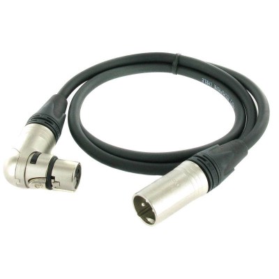 pro snake XLR Patch Angled/Female 1m