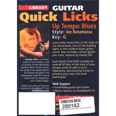 Music Sales Quick Licks Joe Bonamassa
