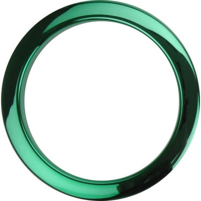 Bass Drum O's 4" Green Chrome round HCG4