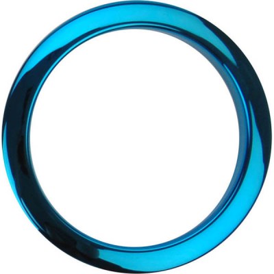 Bass Drum O's 4" Blue Chrome round HCB4