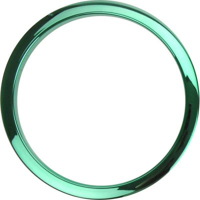 Bass Drum O's 6" Green Chrome round HCG6