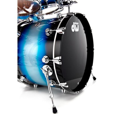 DW Maple Mahogany Silver Blue Bur