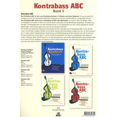 Edition Hug Kontrabass ABC 3 Schule