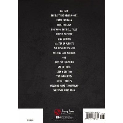 Hal Leonard Best Of Metallica For Ukulele