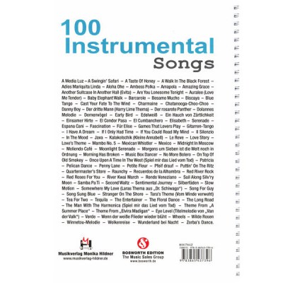 Bosworth 100 Instrumental Songs