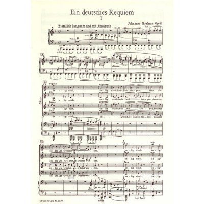 C.F. Peters Brahms German Requiem Op.45