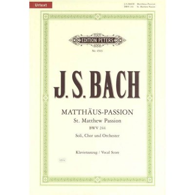 C.F. Peters Bach Matthew Passion BWV244