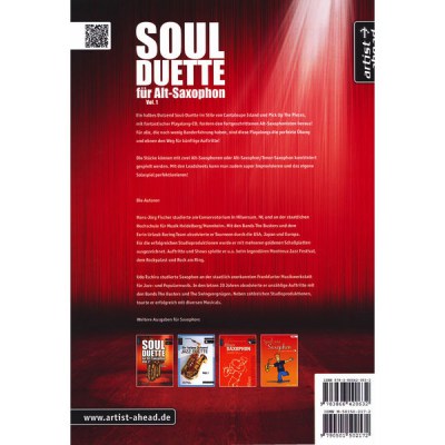 Artist Ahead Musikverlag  Soul Duette fur Alt-Saxophon