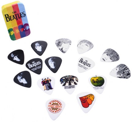 Planet Waves Beatles Stripes Pick box