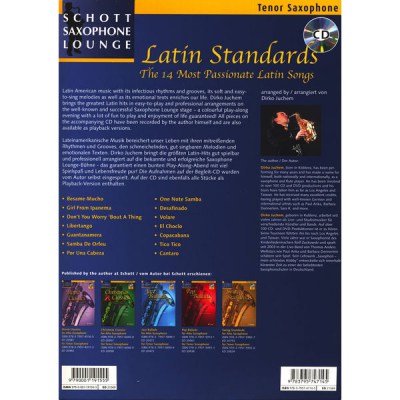 Schott Latin Standards T-Sax