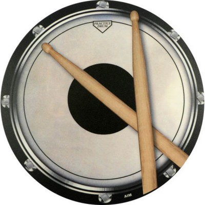 Music Sales Mouse Pad Drum Head And Sticks