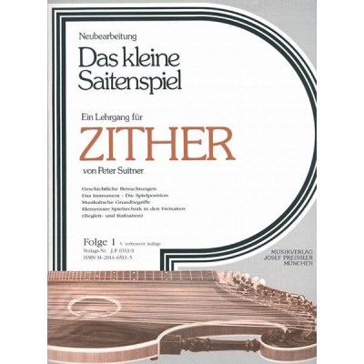 Musikverlag Preissler Kleine Saitenspiel Zither 1