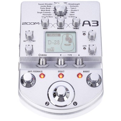 Zoom A3 Preamp&Effekt Acoustic Guit