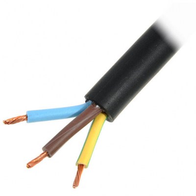 Stairville RubberCable 3x2,5 mm black