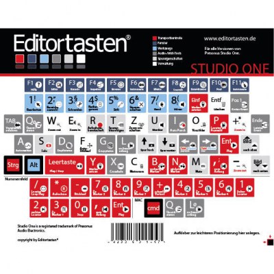 Editortasten Studio One Edition