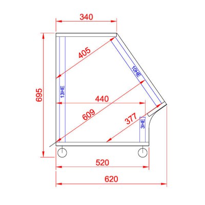 Thon Studio Side Rack XL 10U Beech