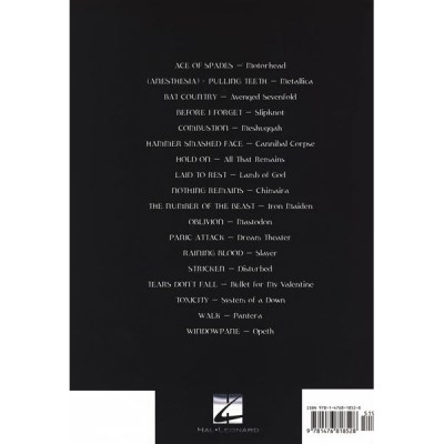 Hal Leonard Metal Bass Tabs