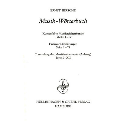 Hullenhagen & Griehl Verlag Musikworterbuch