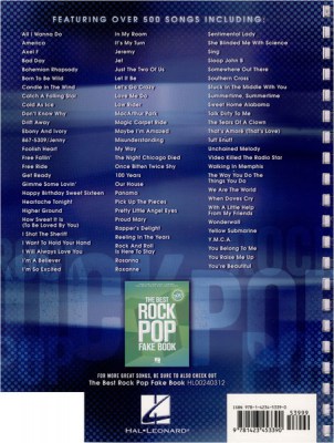 Hal Leonard Ultimate Rock Pop Fake Book