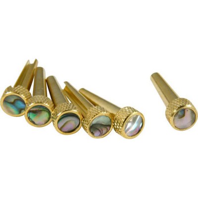 dAndrea Bridge Pins Solid BrassAbalone