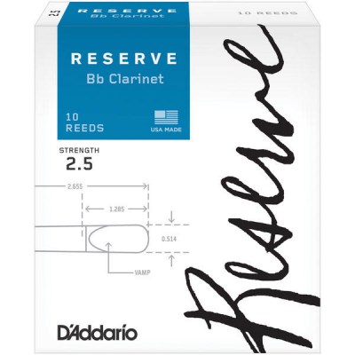 D'Addario Woodwinds Reserve Clarinet 2,5