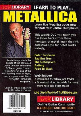 Music Sales Learn To Play Metallica 1