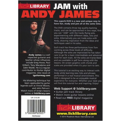 Music Sales Jam With Andy James DVD