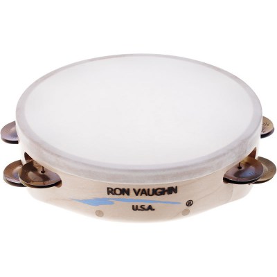 Ron Vaughn 8" Tambourine German Silver