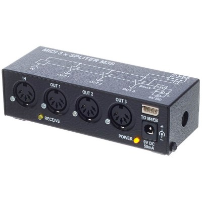 G Lab M3S MIDI 3x Splitter