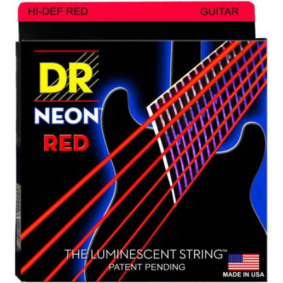 DR Strings HiDef Red Neon Lite 09-42