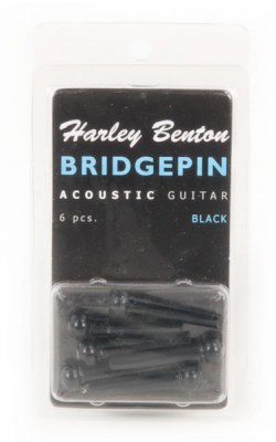 Harley Benton Bridge Pin Set Black Dot