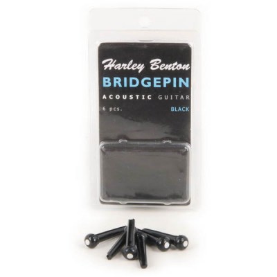 Harley Benton Bridge Pin Set Black Dot