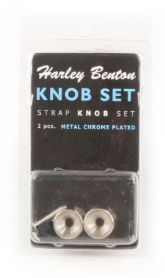 Harley Benton Strap Knob Set Chrome