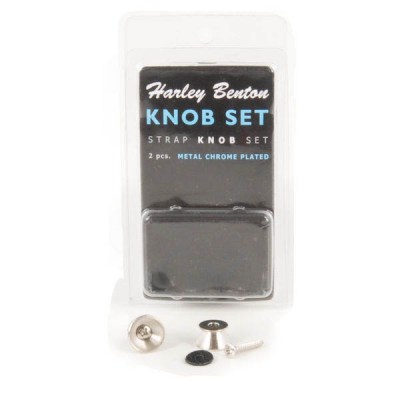 Harley Benton Strap Knob Set Chrome