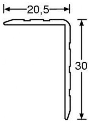 Adam Hall 6108 Case Angle 30 x 20,5 mm