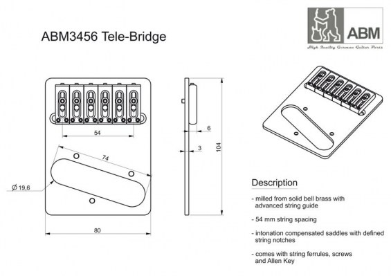 ABM 3456c Tele-Bridge Chrome