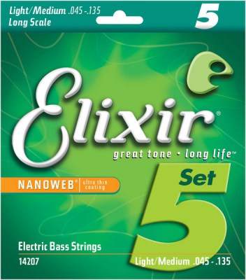 Elixir 14207 Nanoweb 5-Str. Light/Med