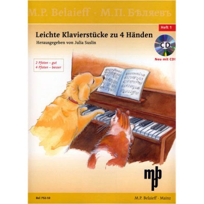 Belaieff Musikverlag Leichte Klavierstucke 4 Hande