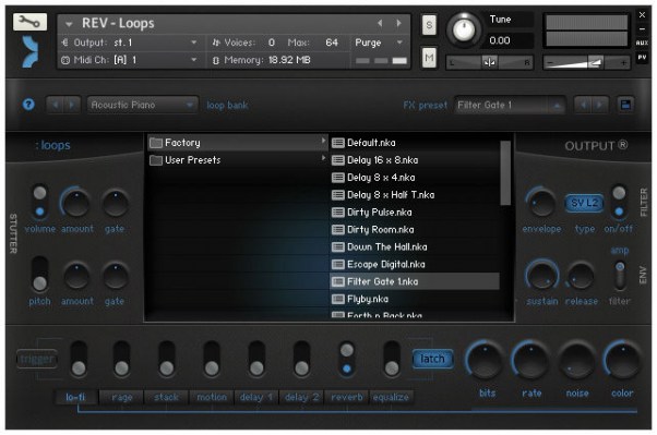 Output REV