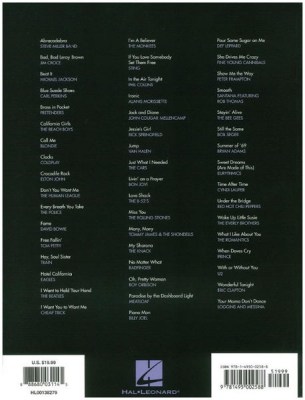 Hal Leonard Pop/Rock Songs PVG
